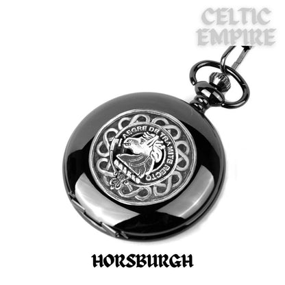 Horsburgh Scottish Family Clan Crest Pocket Watch