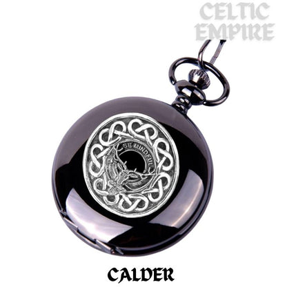 Calder Scottish Family Clan Crest Pocket Watch
