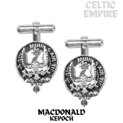 MacDonald (Keppoch) Scottish Family Clan Crest Cufflinks