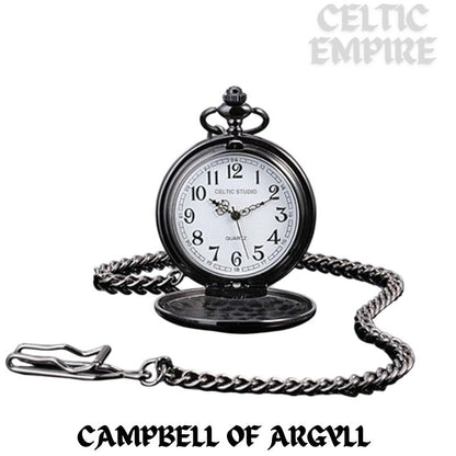 Campbell Argyll Scottish Family Clan Crest Pocket Watch
