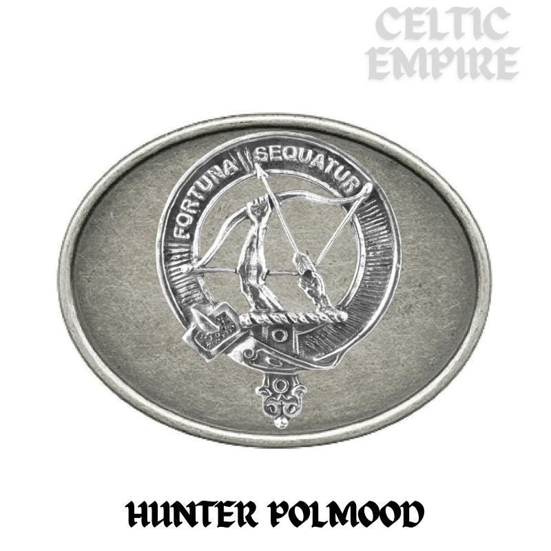 Hunter Polmood Family Clan Crest Regular Buckle