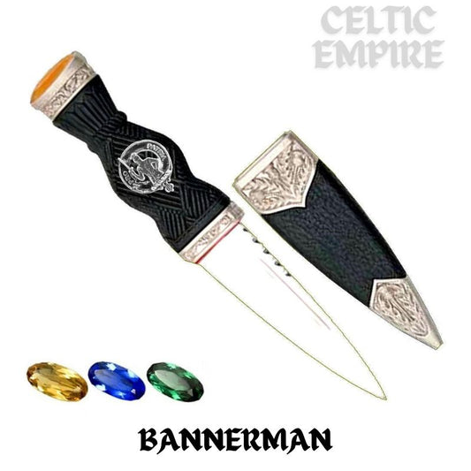 Bannerman Family Clan Crest Sgian Dubh, Scottish Knife