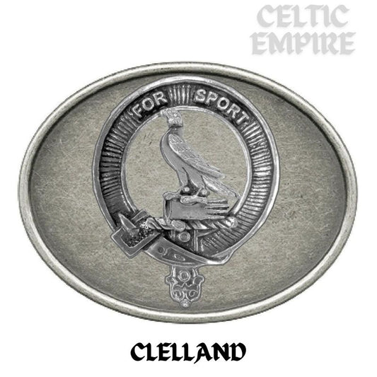 Clelland Family Clan Crest Regular Buckle