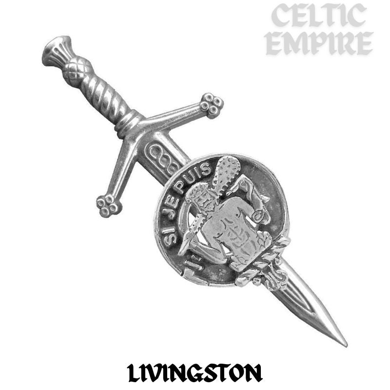 Livingston Scottish Small Family Clan Kilt Pin