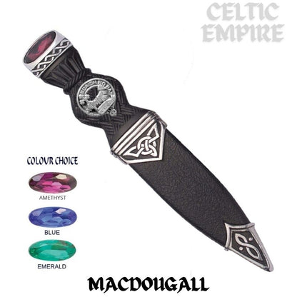 MacDougall Interlace Family Clan Crest Sgian Dubh, Scottish Knife