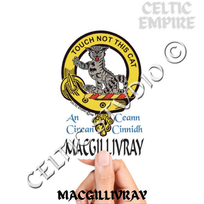 MacGillivray Family Clan Crest Decal | Custom Scottish Heritage Car & Laptop Stickers