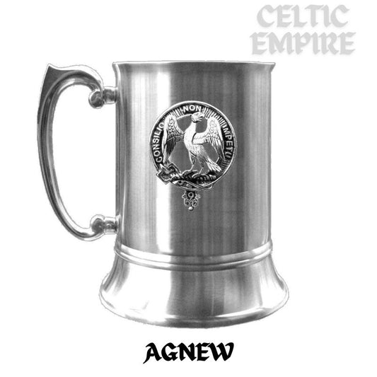 Agnew Scottish Family Clan Crest Badge Tankard