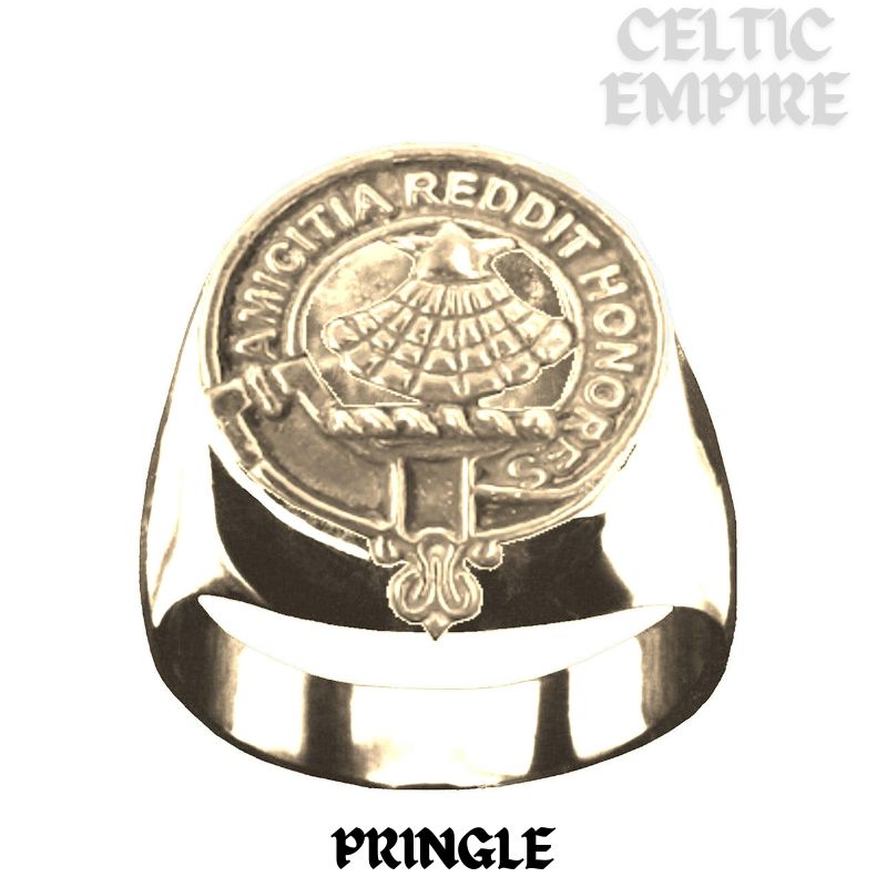Pringle Scottish Family Clan Crest Ring