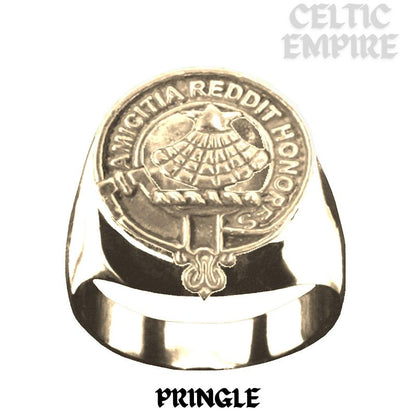 Pringle Scottish Family Clan Crest Ring