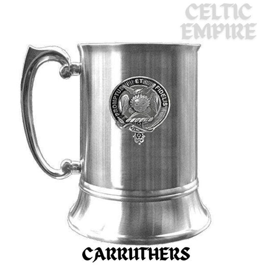 Carruthers Scottish Family Clan Crest Badge Tankard