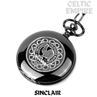 Sinclair Scottish Family Clan Crest Pocket Watch