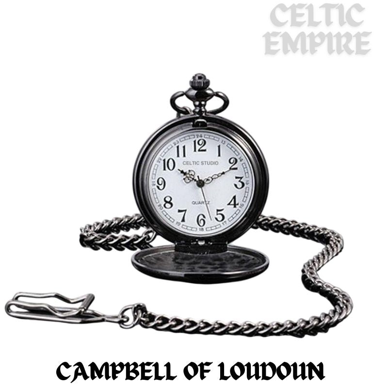 Campbell Loudoun Scottish Family Clan Crest Pocket Watch