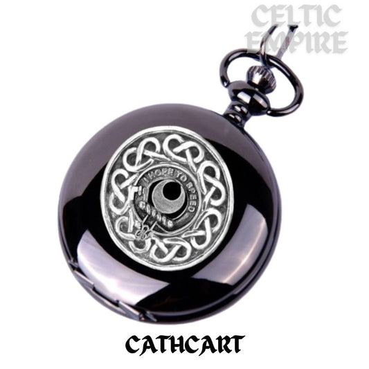 Cathcart Scottish Family Clan Crest Pocket Watch