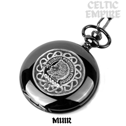 Muir Scottish Family Clan Crest Pocket Watch