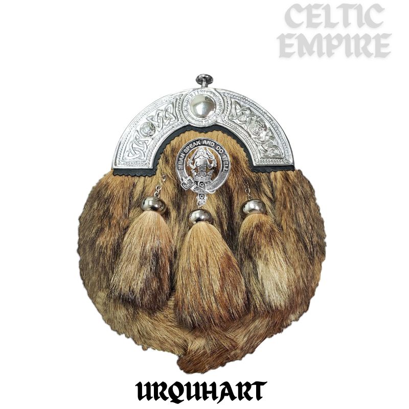 Urquhart Scottish Family Clan Crest Badge Dress Fur Sporran