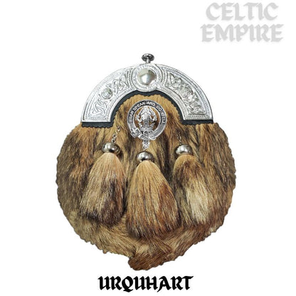 Urquhart Scottish Family Clan Crest Badge Dress Fur Sporran