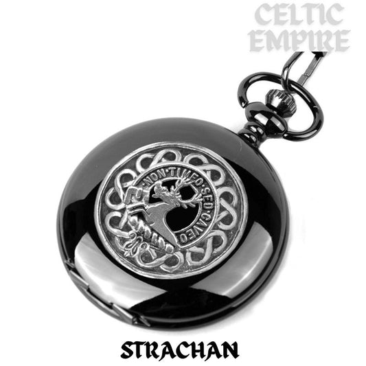 Strachan Scottish Family Clan Crest Pocket Watch