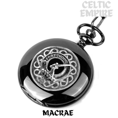 MacRae Scottish Family Clan Crest Pocket Watch