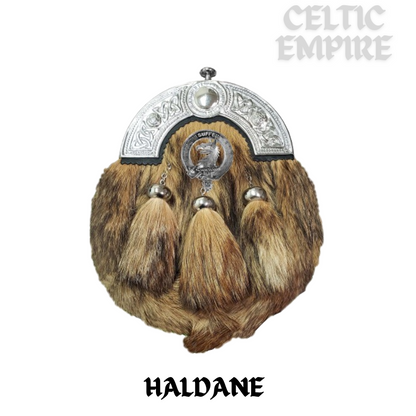 Haldane Scottish Family Clan Crest Badge Dress Fur Sporran