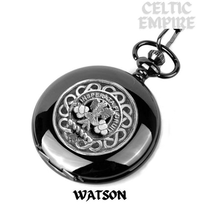 Watson Scottish Family Clan Crest Pocket Watch