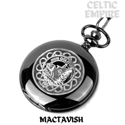 MacTavish Scottish Family Clan Crest Pocket Watch
