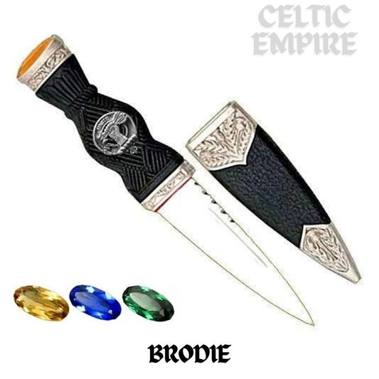 Brodie Family Clan Crest Sgian Dubh, Scottish Knife