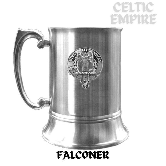 Falconer Scottish Family Clan Crest Badge Tankard