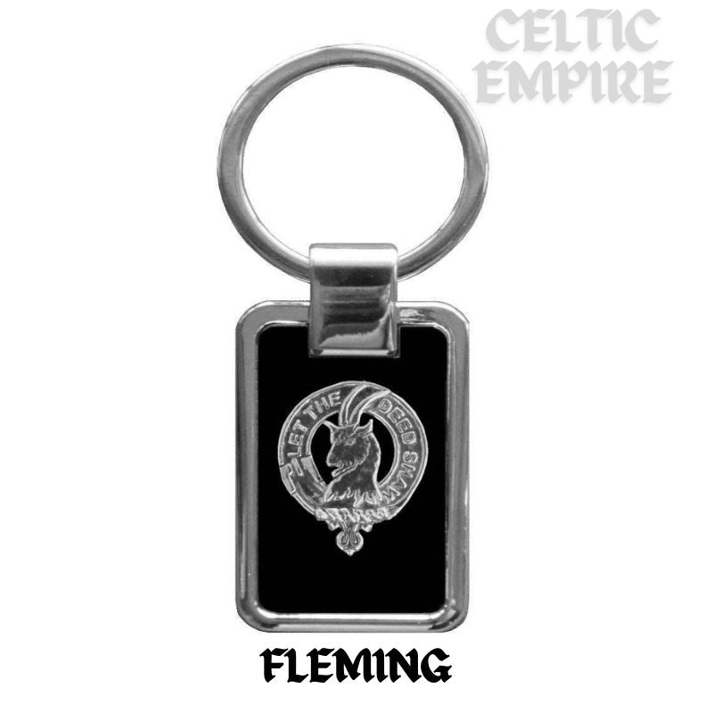 Fleming Family Clan Stainless Steel Key Ring