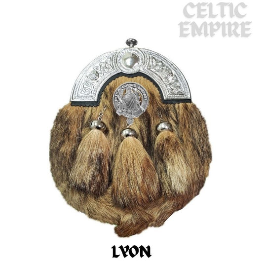 Lyon Scottish Family Clan Crest Badge Dress Fur Sporran