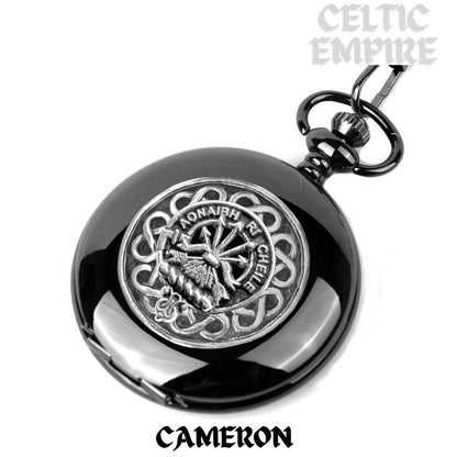 Cameron Scottish Family Clan Crest Pocket Watch