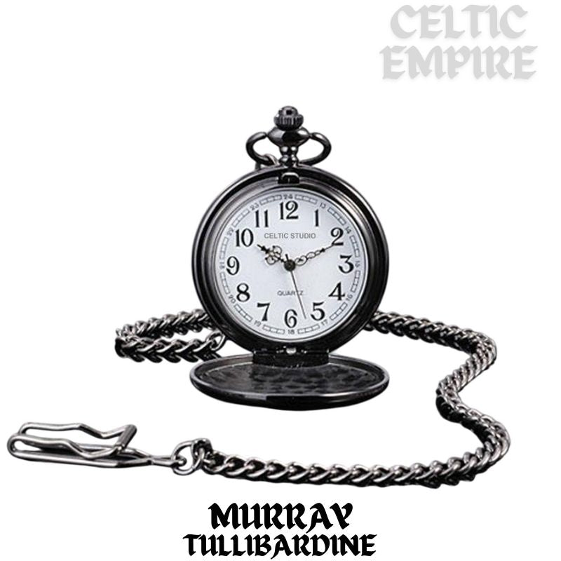 Murray Tullibardine Scottish Family Clan Crest Pocket Watch