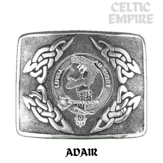 Adair Family Clan Crest Interlace Kilt Belt Buckle