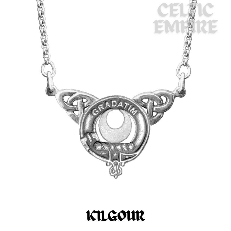 Kilgour Family Clan Crest Double Drop Pendant