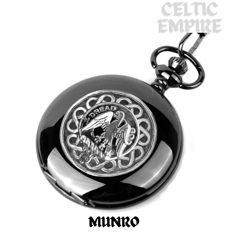 Munro Scottish Family Clan Crest Pocket Watch
