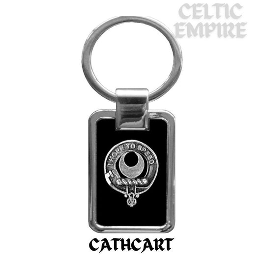 Cathcart Family Clan Black Stainless Key Ring