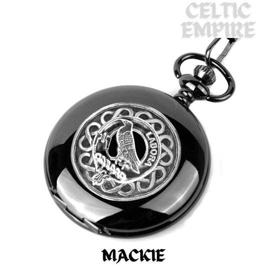 MacKie Scottish Family Clan Crest Pocket Watch