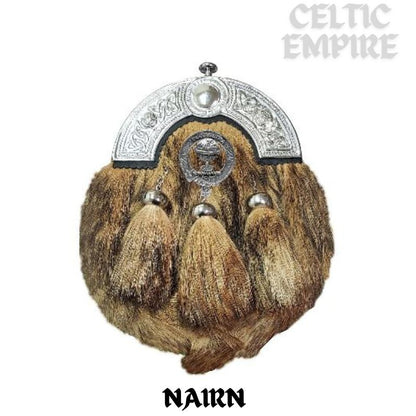 Nairn Scottish Family Clan Crest Badge Dress Fur Sporran