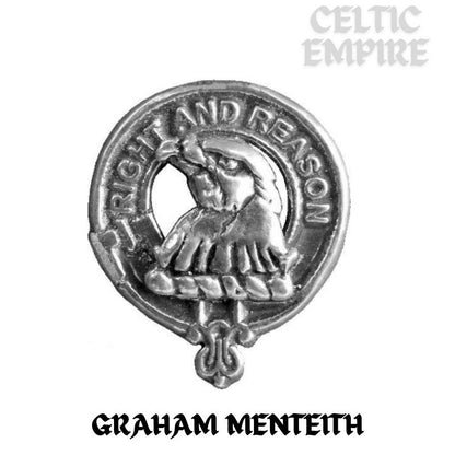 Graham (Menteith) Family Clan Crest Scottish Four Thistle Brooch