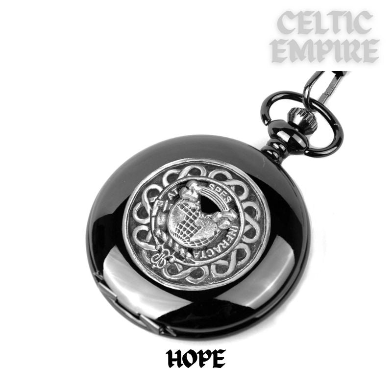 Hope Scottish Family Clan Crest Pocket Watch