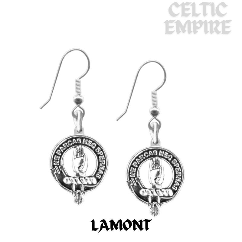 Lamont Family Clan Crest Earrings