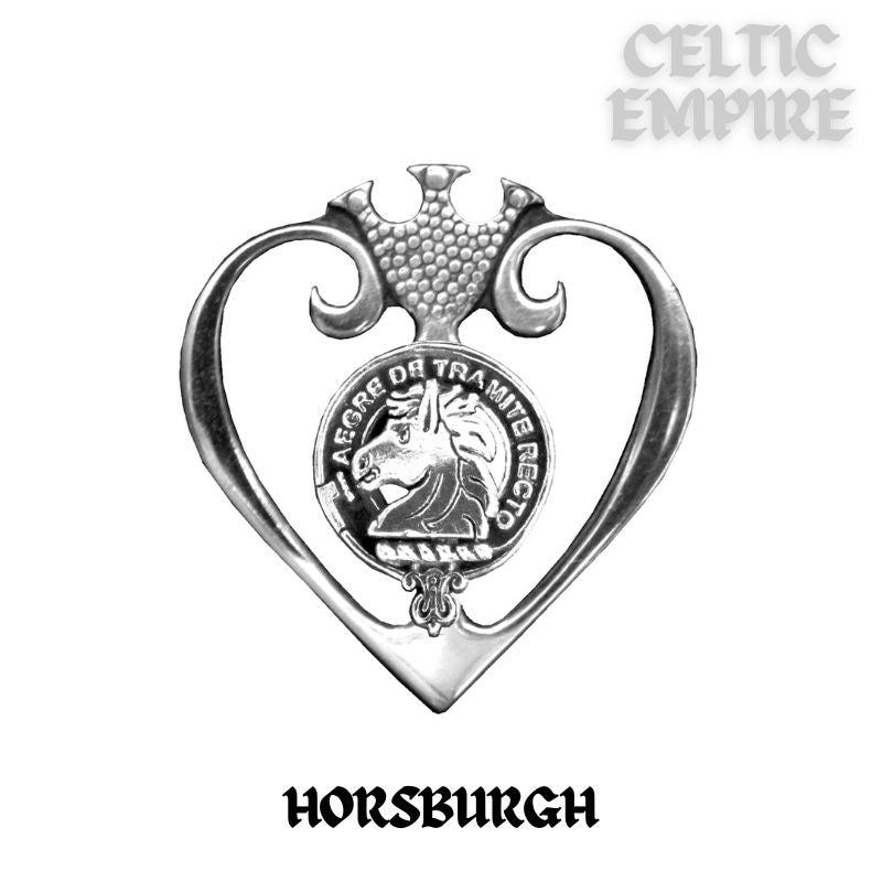 Horsburgh Family Clan Crest Luckenbooth Brooch or Pendant