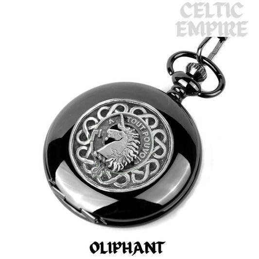 Oliphant Scottish Family Clan Crest Pocket Watch