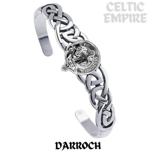 Darroch Family Clan Crest Celtic Cuff Bracelet