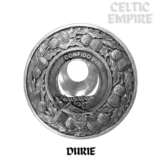 Durie Family Clan Badge Scottish Plaid Brooch