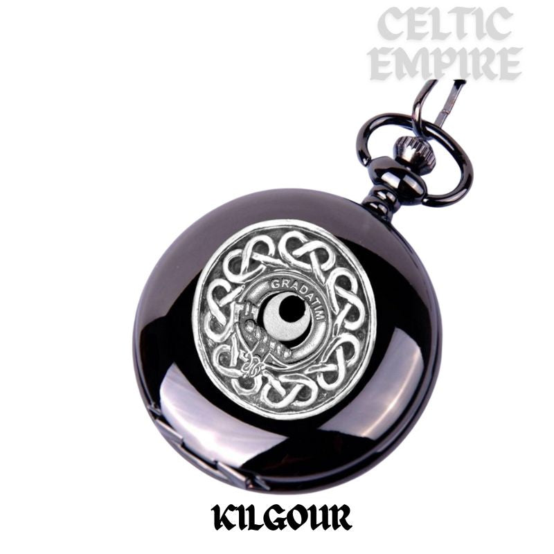 Kilgour Scottish Family Clan Crest Pocket Watch