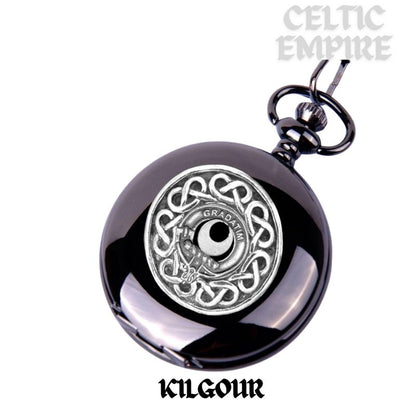 Kilgour Scottish Family Clan Crest Pocket Watch