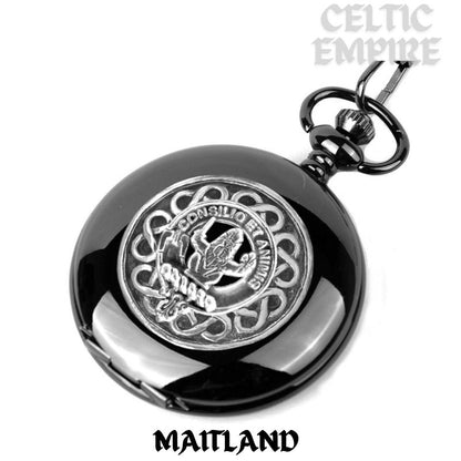 Maitland Scottish Family Clan Crest Pocket Watch