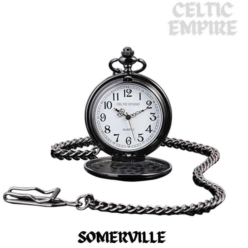 Somerville Scottish Family Clan Crest Pocket Watch