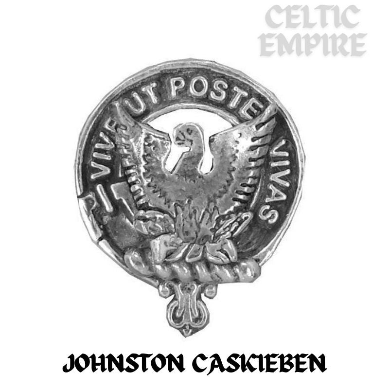 Johnston (Caskieben) Family Clan Crest Sgian Dubh, Scottish Knife