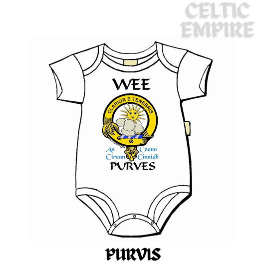 Purves Scottish Family Clan Crest Baby Jumper